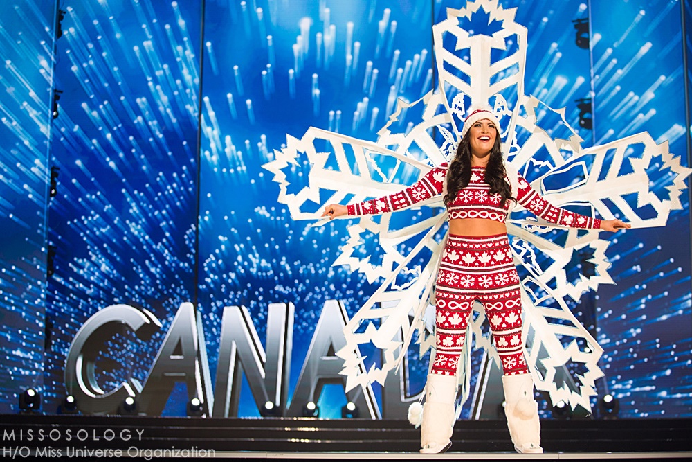 Siera Bearchell, Miss Canada 2016 debuts her National Costume on stage at the Mall of Asia Arena on Thursday, January 25, 2017.  The contestants have been touring, filming, rehearsing and preparing to compete for the Miss Universe crown in the Philippines.  Tune in to the FOX telecast at 7:00 PM ET live/PT tape-delayed on Sunday, January 29, live from the Philippines to see who will become Miss Universe. HO/The Miss Universe Organization