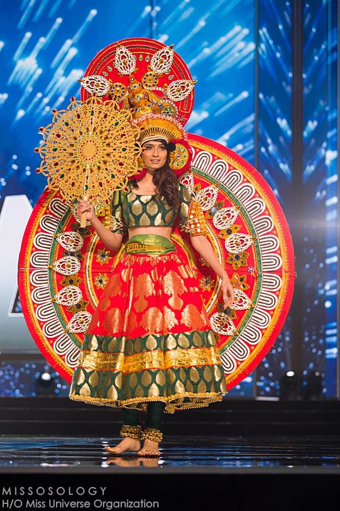 Roshmitha Harimurthy, Miss India 2016 debuts her National Costume on stage at the Mall of Asia Arena on Thursday, January 25, 2017.  The contestants have been touring, filming, rehearsing and preparing to compete for the Miss Universe crown in the Philippines.  Tune in to the FOX telecast at 7:00 PM ET live/PT tape-delayed on Sunday, January 29, live from the Philippines to see who will become Miss Universe. HO/The Miss Universe Organization