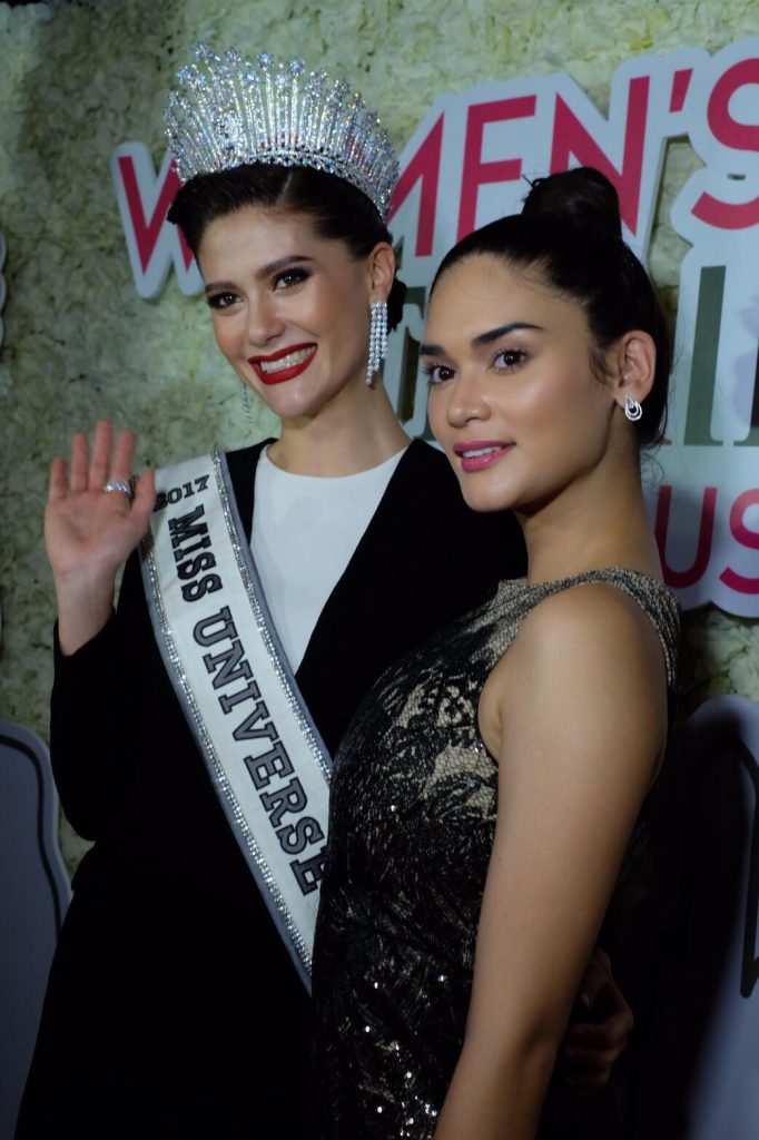 Mareeya Poonlertlarb with Pia Wurtzbach