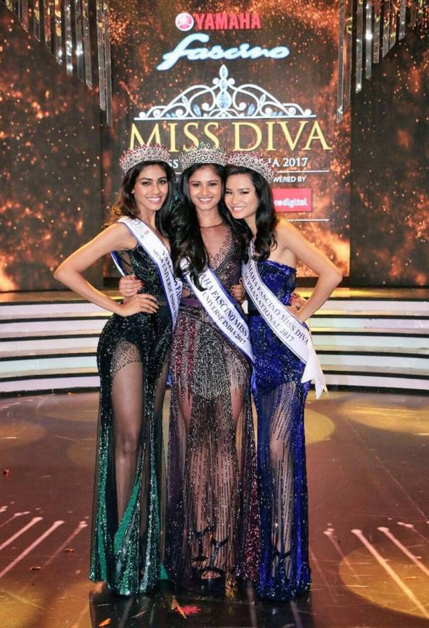 Shraddha Shashidhar is the winner of Yamaha Fascino Miss Diva 2017. Peden Ongmu Namgyal is Miss Diva Supranational 2017 while Apeksha Porwal is the second runner-up