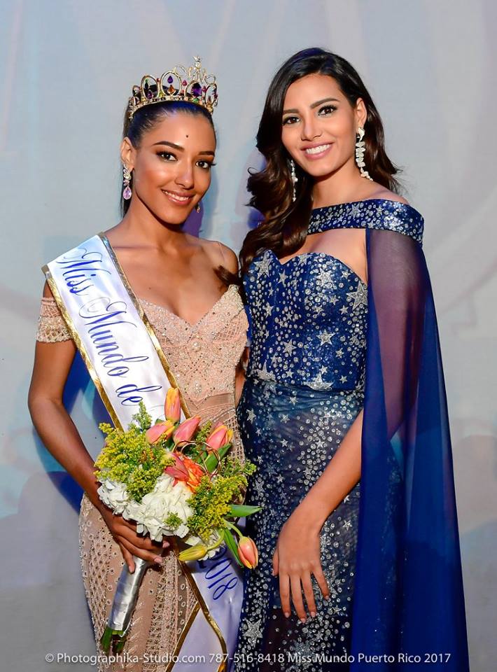  Dayanara Martínez with Miss World 2016 Stephanie del Valle