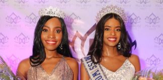 Miss World Haiti 2019 Alysha Morency (right) and Miss Supranational Haïti 2019 Weslyne Paul