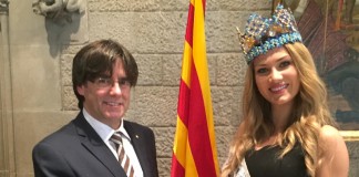 Mireia Lalaguna meets the president of Catalonia