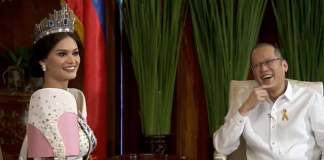 Miss Universe 2015 Pia Wurtzbach meets the Philippine president