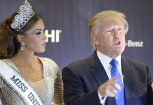 Donald Trump with Miss Universe 2013 Gabriela Isler