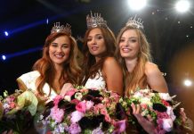 Česká Miss 2018 winners: Jana Šišková (Česká Miss Supranational), Lea Šteflíčková (Česká Miss Universe), and Tereza Křivánková (Česká Miss Earth).