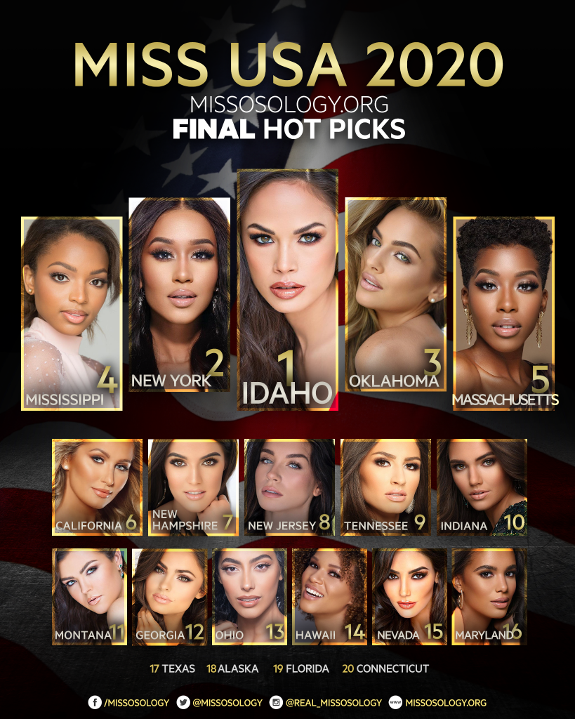 Miss USA 2020 Final Hot Picks - Missosology