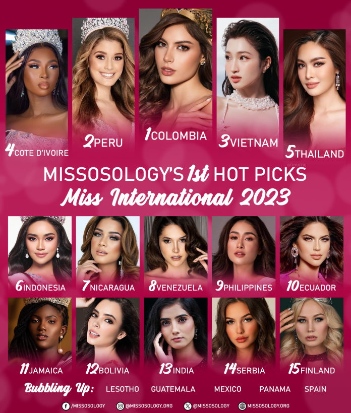 Miss International 2023 First Hot Picks - Missosology